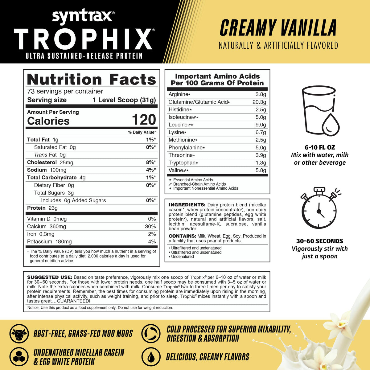 Syntrax Nutrition Trophix Protein Powder