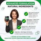 GUDOMET Wormwood Complex 1,500 mg Digestive Support - 150 Capsules - image 5