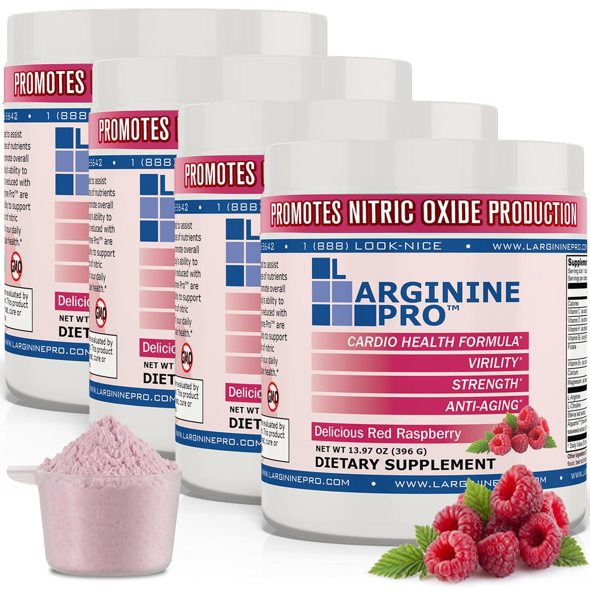 L-Arginine Pro Powder Drink Mix with L-Citrulline - 30 Servings