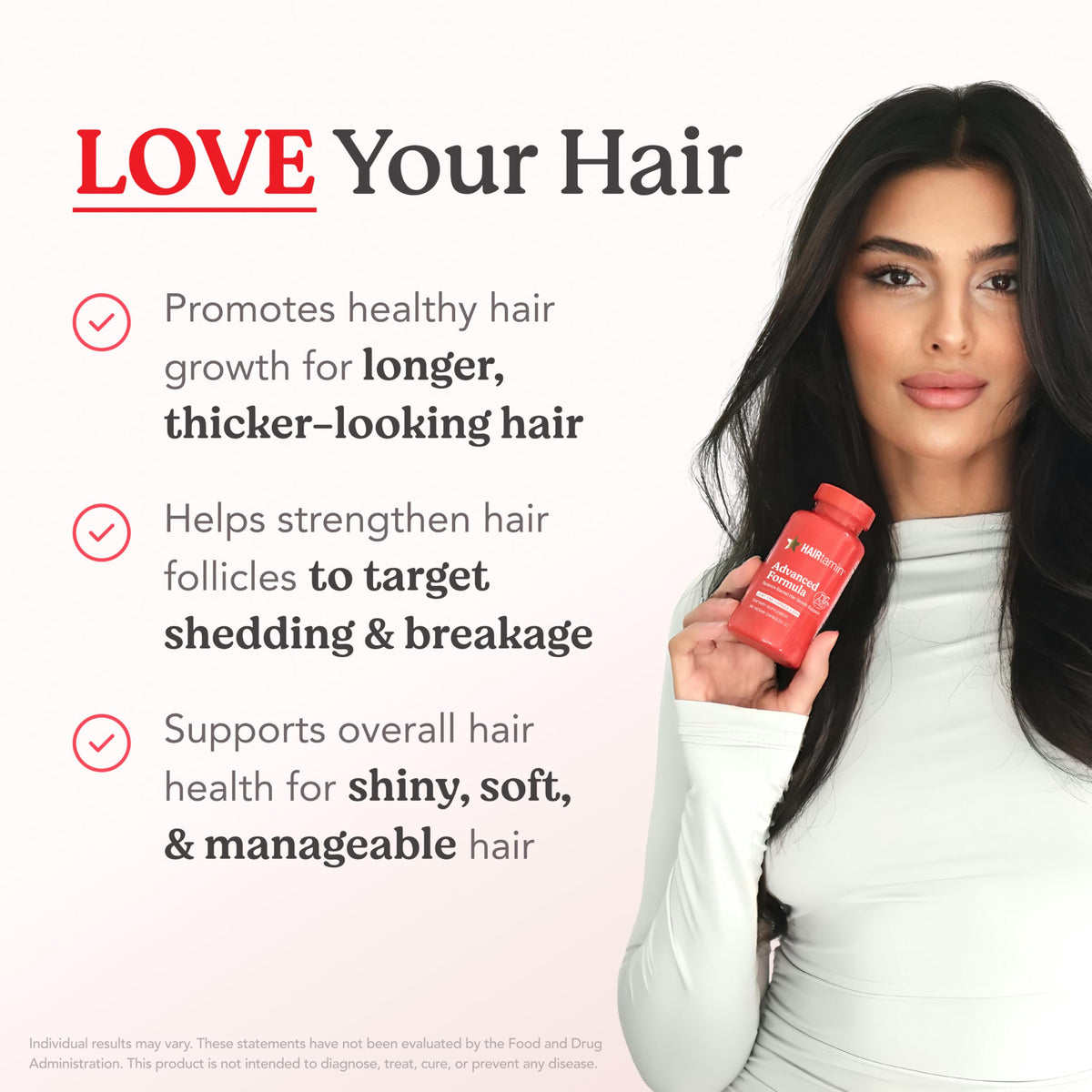 HAIRtamin Vegan Hair Vitamins for Faster Growth