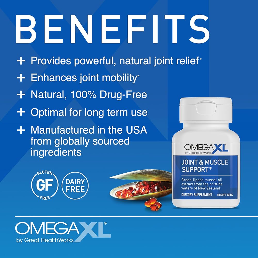 OmegaXL Powerful Joint and Muscle Support Supplement & ProbioticXL