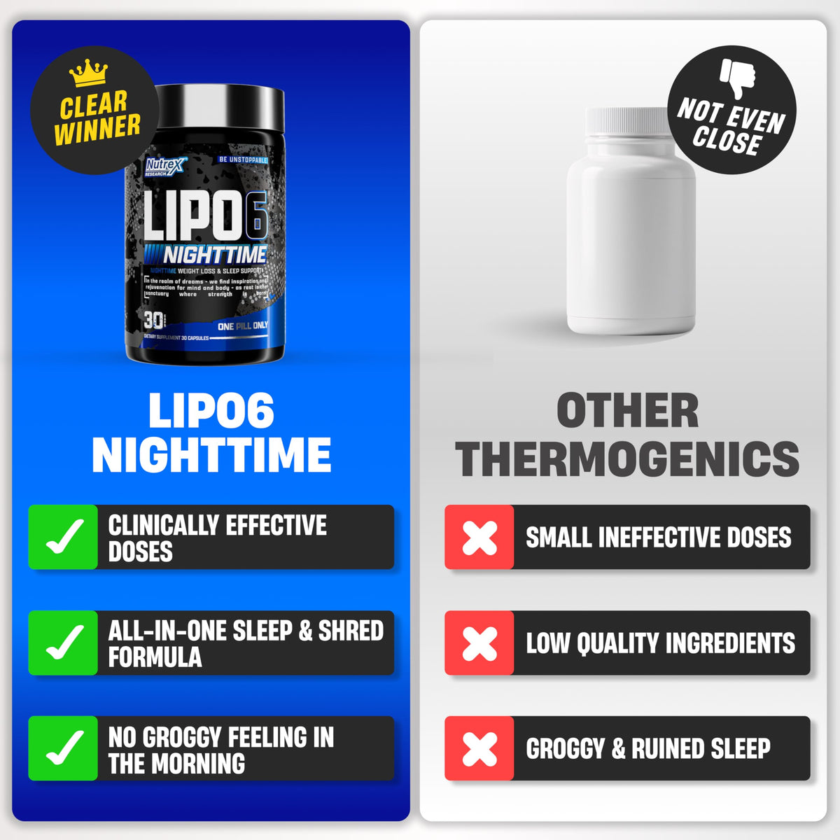 Nutrex Lipo 6 Nighttime Fat Burner with Melatonin - 30 Capsules - image 5