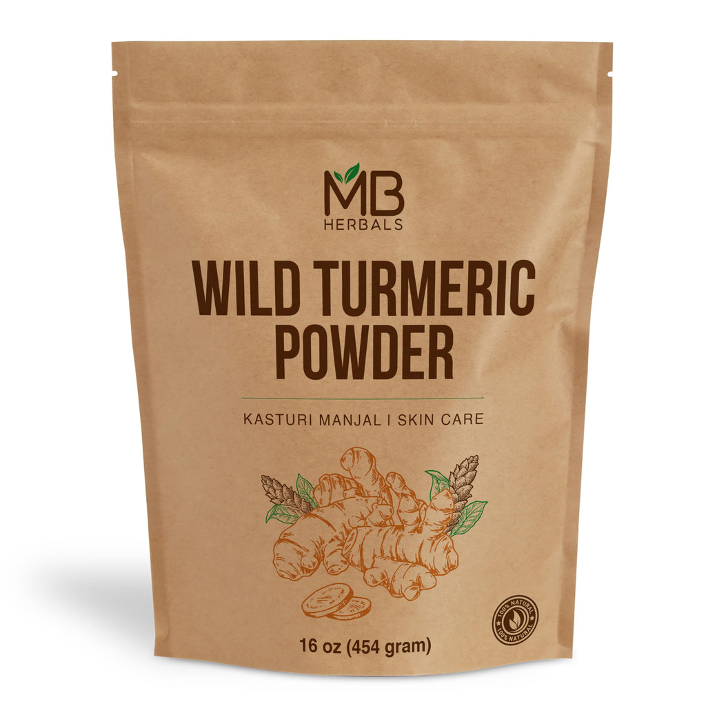 MB Herbals Wild Turmeric Powder Kasturi Manjal - 16 oz