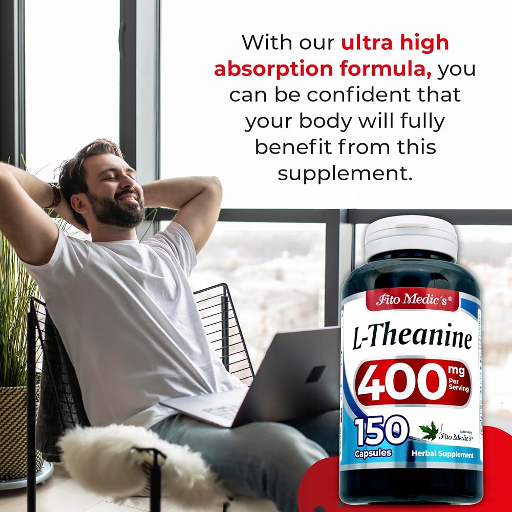FITO MEDIC'S L-Theanine 400mg - 150 Capsules - image 3