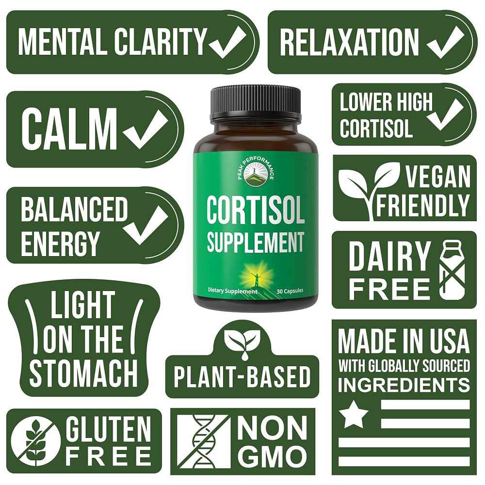 Peak Performance 5-in-1 Cortisol Supplement - 30 Capsules - image 3