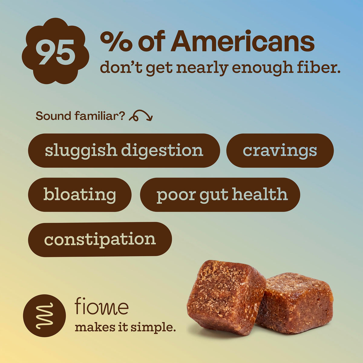 Fiome Fiber Bites, 5g Fiber Supplement, 30 Servings