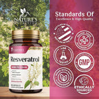 Nature's Nutrition Resveratrol Complex 1800 mg - 3x Strength