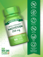 Nature's Truth Magnesium 250 mg - 100 Caplets - image 3