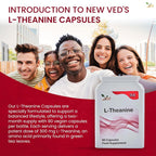 Ved L-Theanine 300 mg for Relaxation & Focus - 90 Capsules - image 6