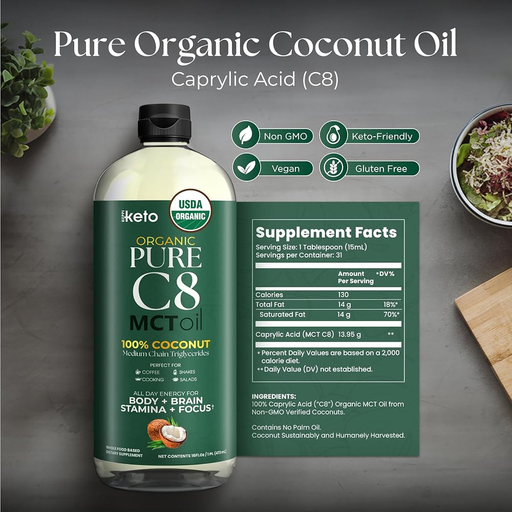 Keppi Keto MCT Oil - Flavorless C8 and C10