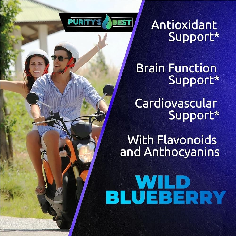 Purity's Best Wild Blueberry Extract Antioxidant - 120 Vegan Capsules - image 3