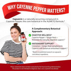 AUMETO Cayenne Pepper 1530mg with Cinnamon & Ginger - 180 Capsules - image 5