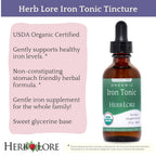 Herb Lore Organic Liquid Iron Tonic Tincture