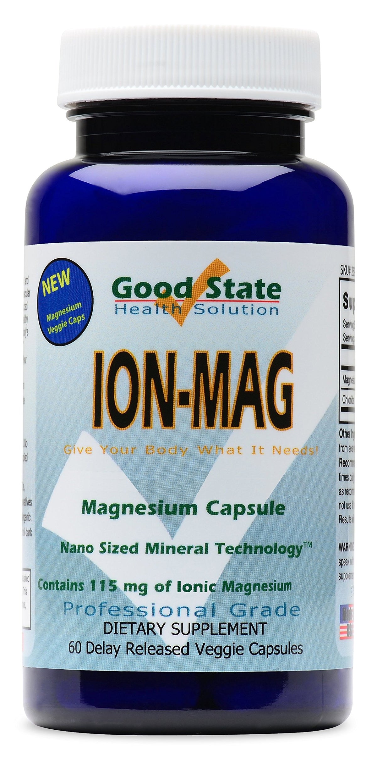 Good State ION-MAG Ionic Magnesium 115 mg - 60 Capsules - image 2