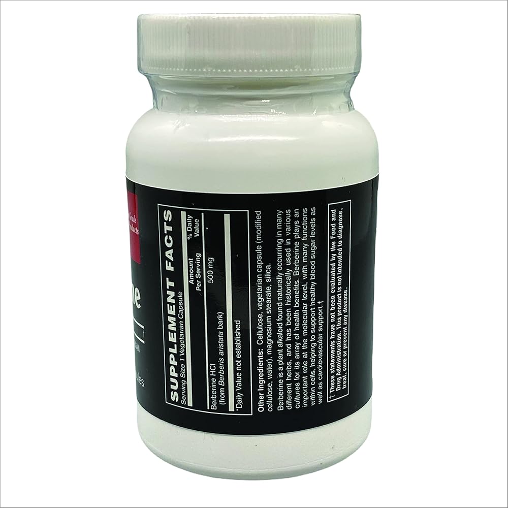 TOUGH-N-TONE Berberine HCL 500mg Capsules - 60 Count - image 2