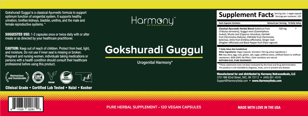 Harmony Nutraceuticals Gokshuradi Guggul Urogenital Support - image 3