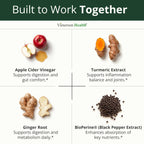 Vimerson Health Apple Cider Vinegar with Turmeric & Ginger - 60 Capsules - image 4