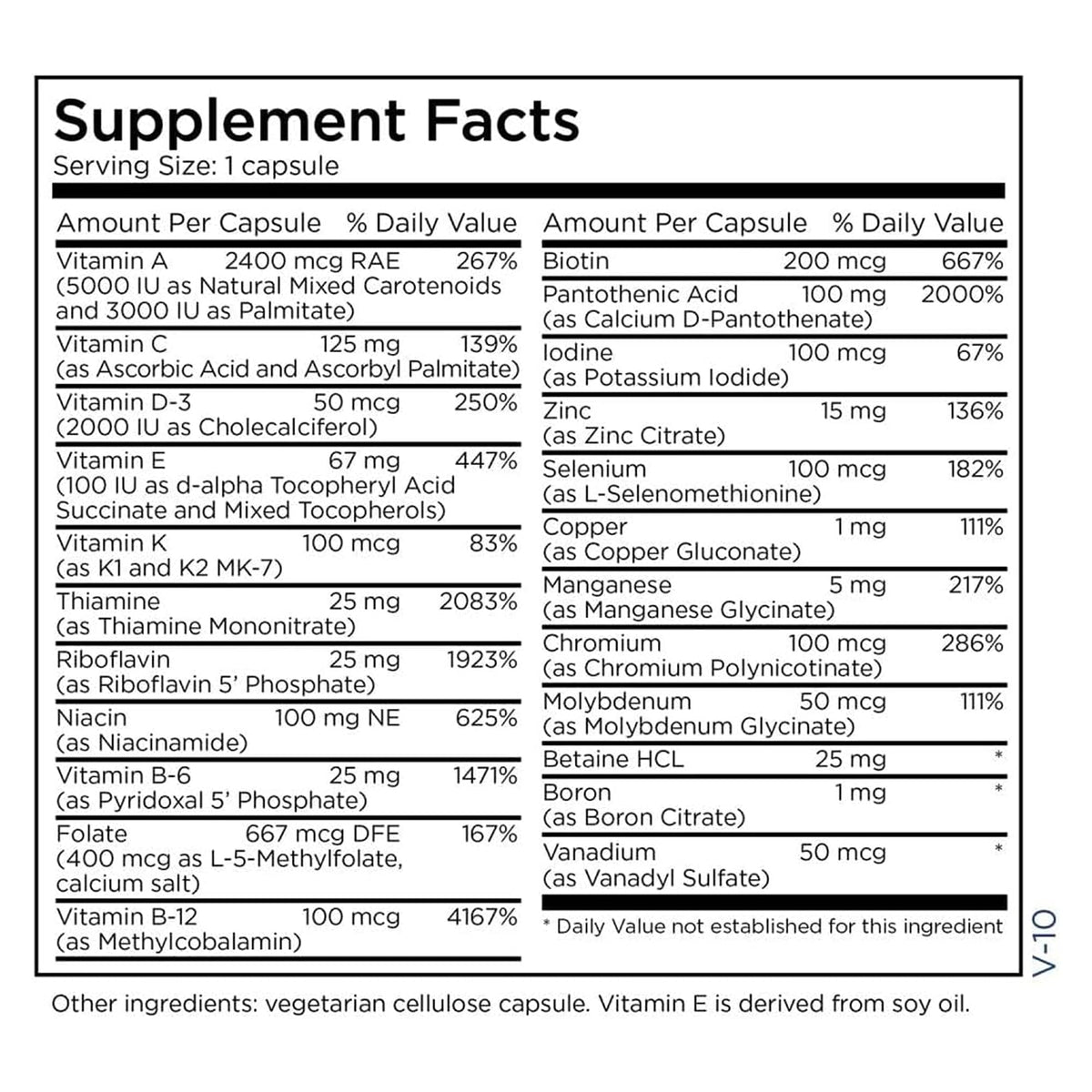 Metabolic Maintenance The Big One Plus Multivitamin Iron Free - 90 Capsules - image 5