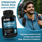 DR. BO Magnesium Complex Supplement 500mg - 120 Capsules - image 3
