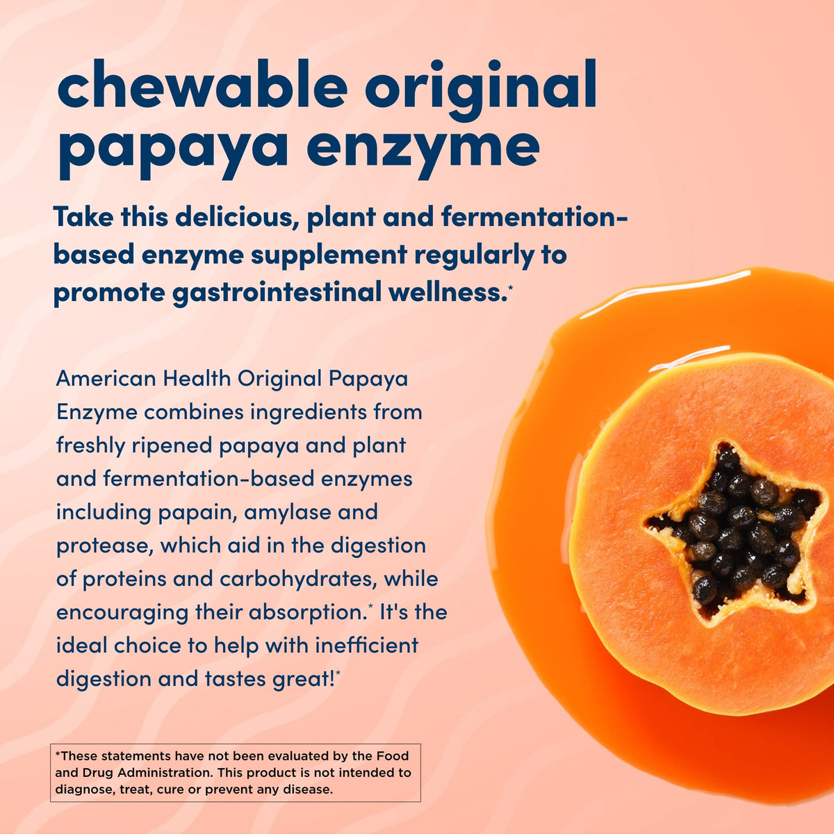 American Health Enzymes Chewable Original Papaya Enzyme - 1200 Tablets - image 4