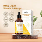 Heivy Liquid Vitamin D3 Drops Bone and Immune Support - 2 fl oz - image 2