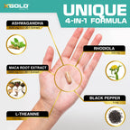 X Gold Ashwagandha, Maca Root, Rhodiola & L-Theanine - 120 Capsules - image 5