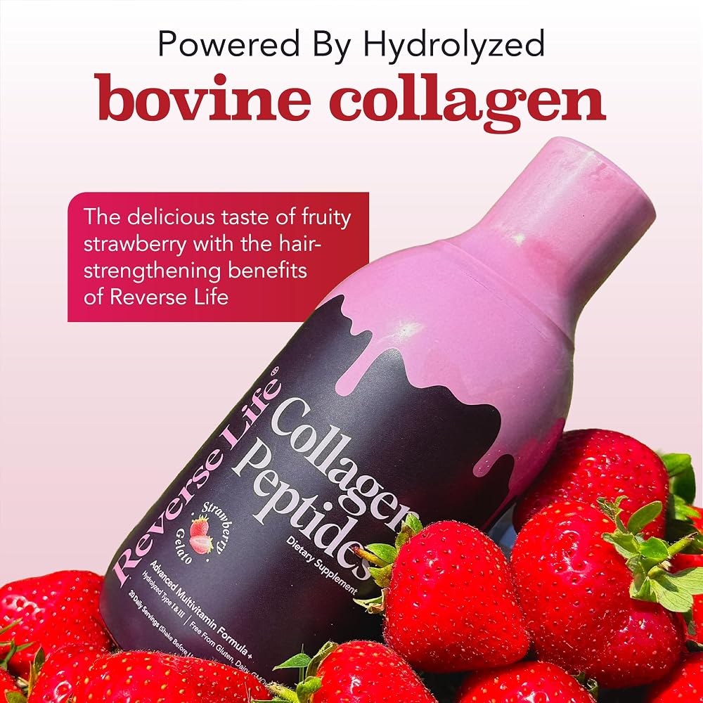 Reverse Life Strawberry Gelato Collagen Liquid - 500ml - image 5