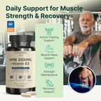 VINATURA HMB 3000mg and Vitamin D3 Supplement - 120 Capsules - image 5