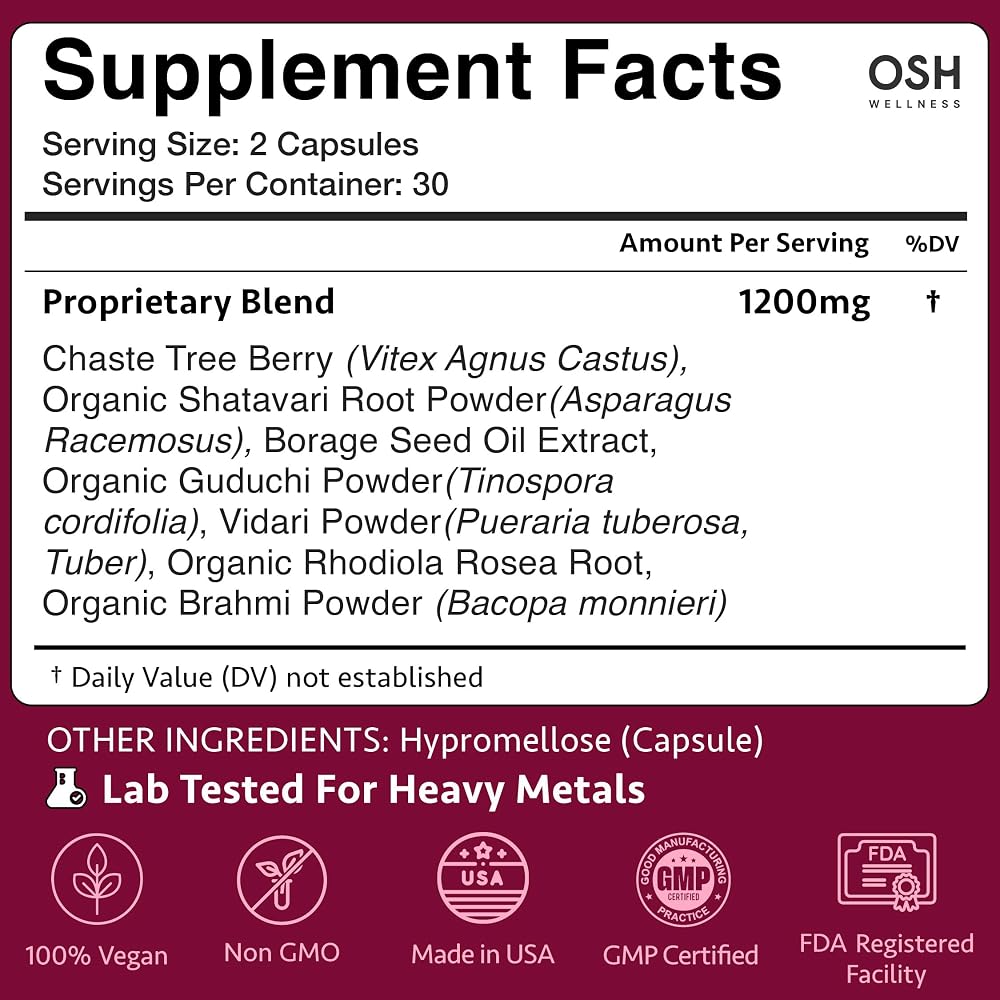 Freshly Moms Cycle & Hormonal Acne Support Herbal Blend - 60 Capsules - image 5