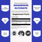 UpNourish Chelated Magnesium Glycinate 500mg - 480 Capsules - image 6