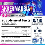 Nature's Peak Akkermansia Gut Health Supplement 2 Billion AFU