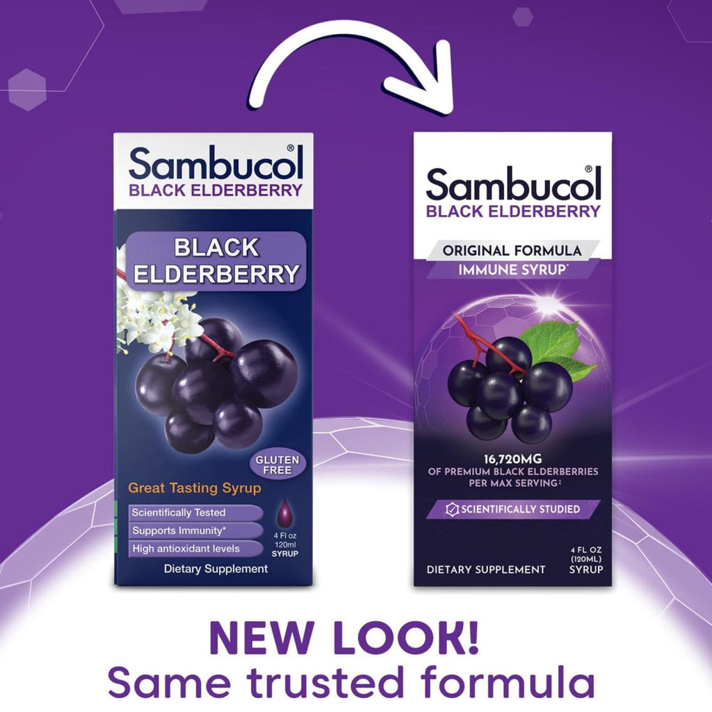 Sambucol Black Elderberry Syrup - Sambucus Elderberry Syrup