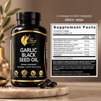 Cocó March Garlic Black Seed Oil Supplement - 100 Softgels - image 9