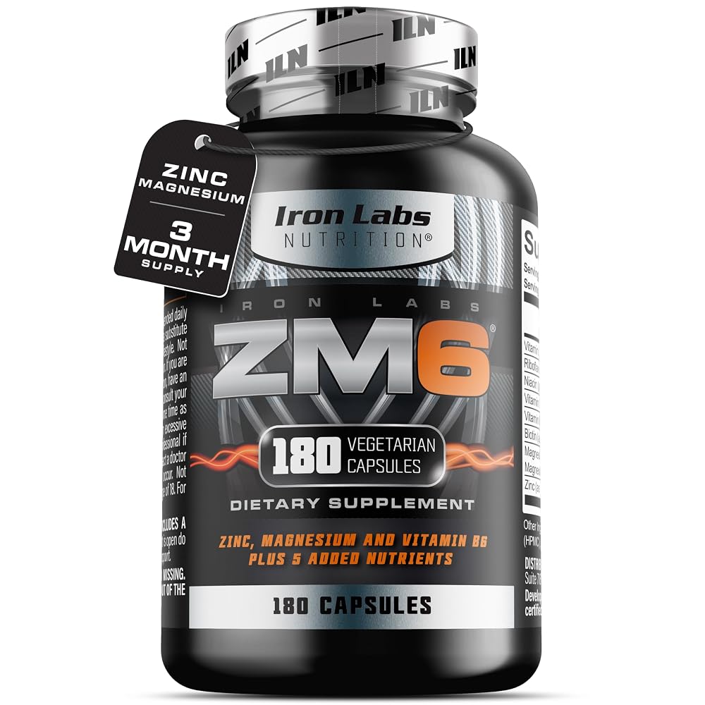 Iron Labs Nutrition ZM6 High Strength Zinc Magnesium - 180 Capsules