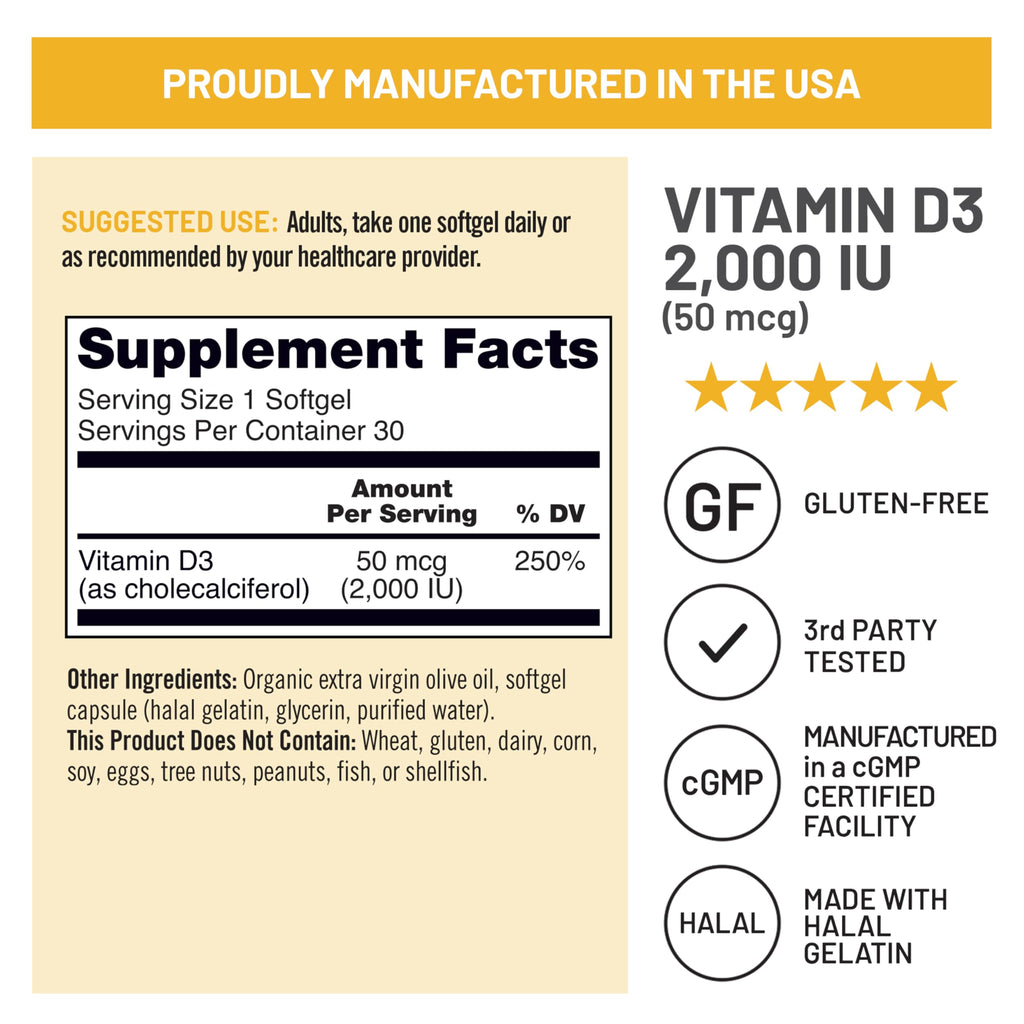 NatureWise Vitamin D3 Supplement, Immune Support