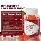 Velna zivs Grass Fed Beef Liver Gummies for Energy & Immunity - 60 Count - image 2