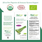AloeCure Pure USDA Organic Aloe Vera Juice Supplement in Grape Flavor
