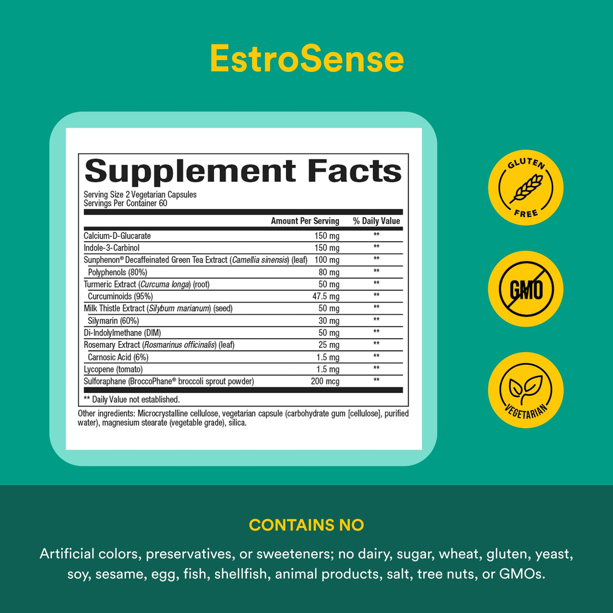 Natural Factors EstroSense Estrogen & Hormone Balance - 120 Vegetarian Capsules - image 4