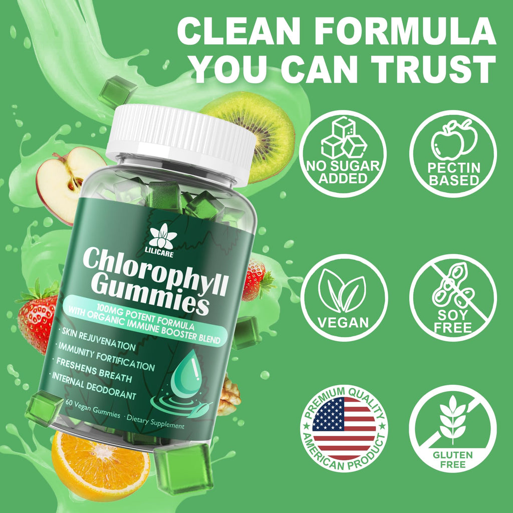 LILICARE Sugar Free Chlorophyll Gummies