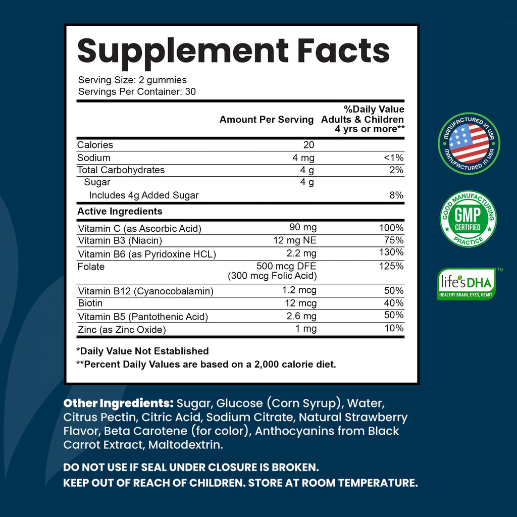 INTEGO NUTRITION Vitamin B-Complex Chewable Gummies - Adult