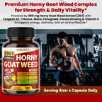VEGATOT Horny Goat Weed 1440 mg Vitality Support - 180 Capsules - image 2
