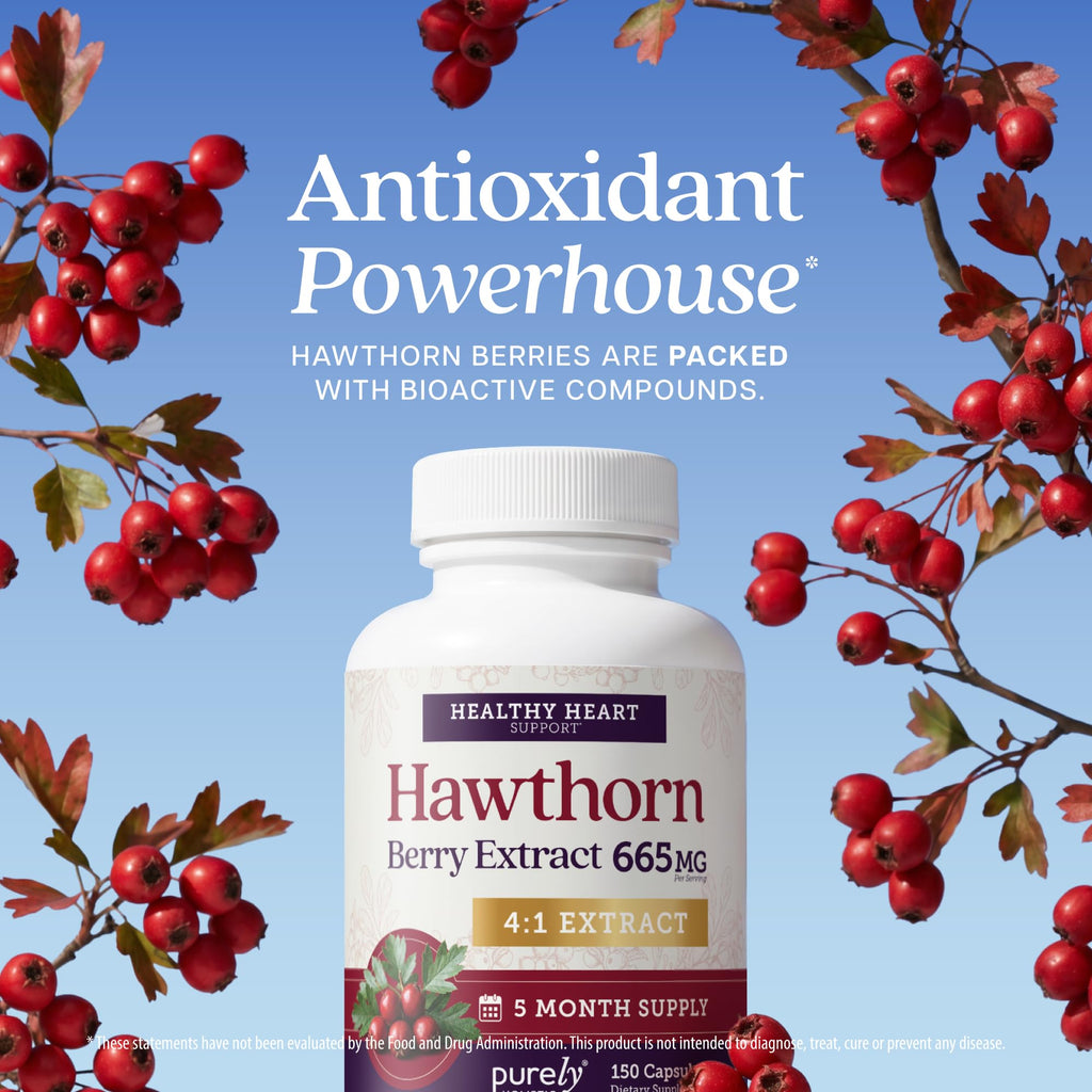 Purely Holistic Hawthorn Berry Extract 4:1 Supplement - 150 Capsules - image 8