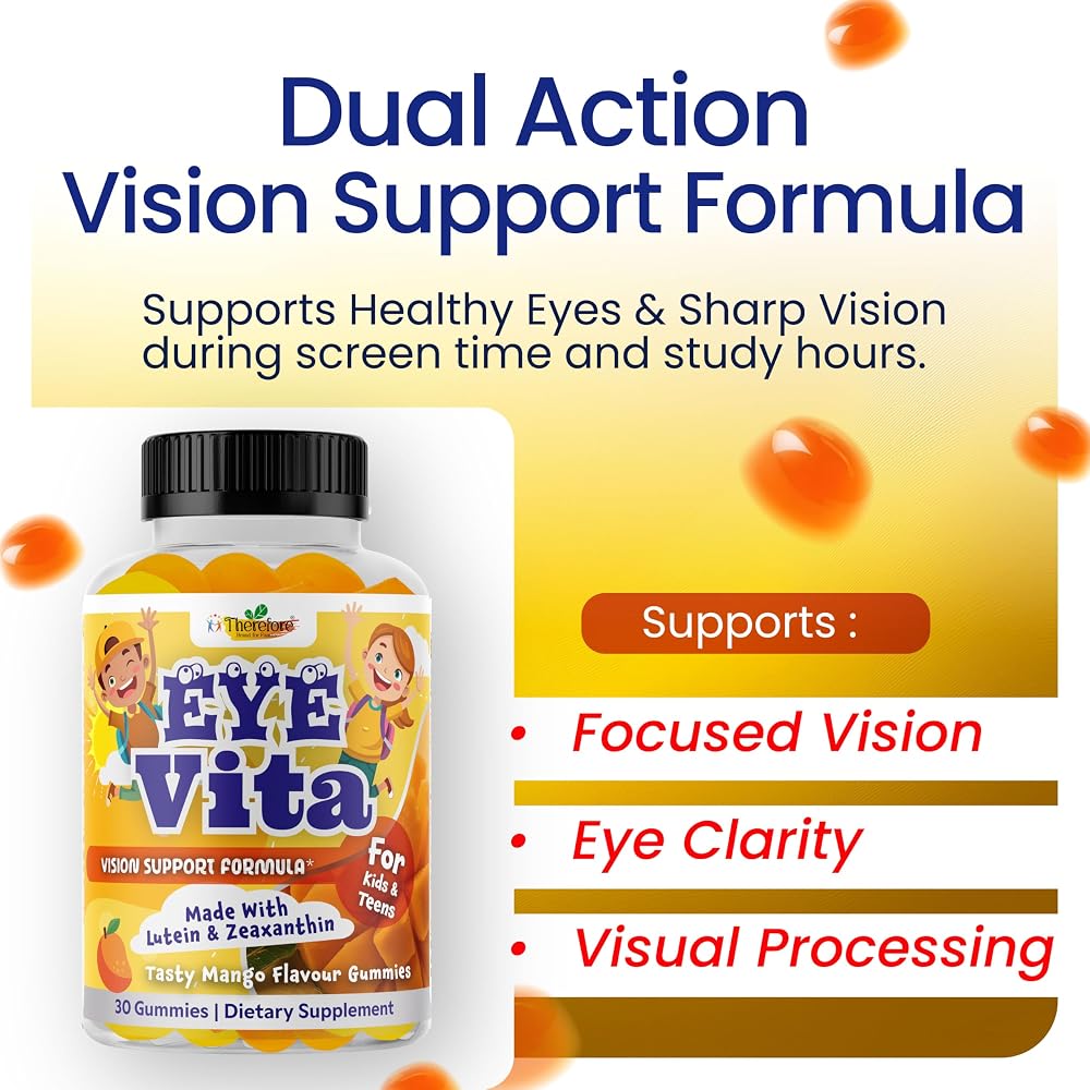 Therefore Kids Eye Vitamins Lutein 12mg - 30 Gummies - image 4