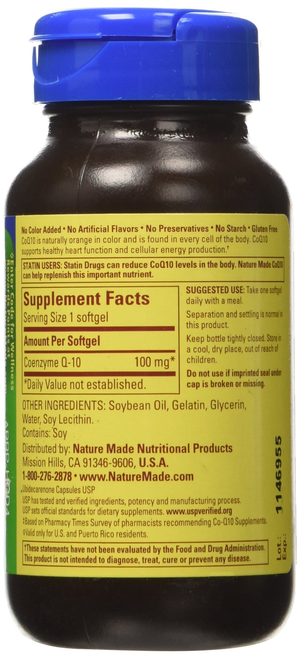Nature Made CoQ10 100mg - 40 Softgels - image 2