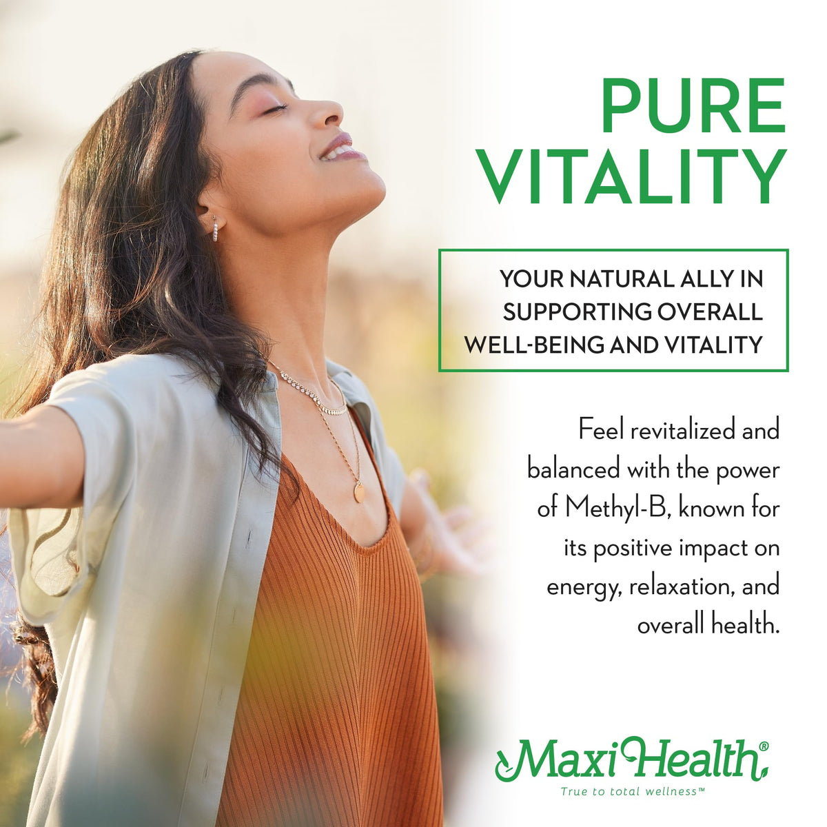 Maxi Health Methyl-B Supreme B Complex Vitamins - 60 Capsules - image 4