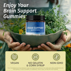 HERBAMAMA Brain Support Gummies with Ashwagandha & Bacopa - 60 Gummies - image 2