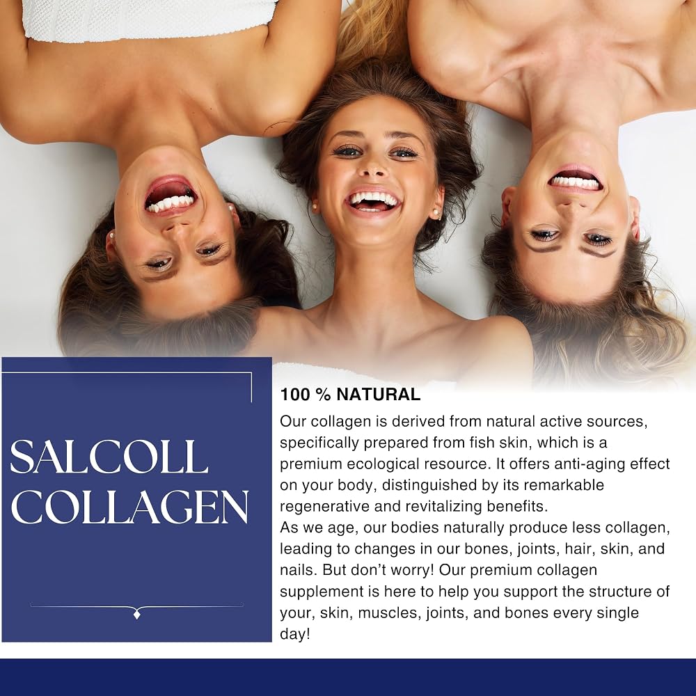 Salcoll Pure Marine Collagen Skin Capsules - 120 Count - image 3