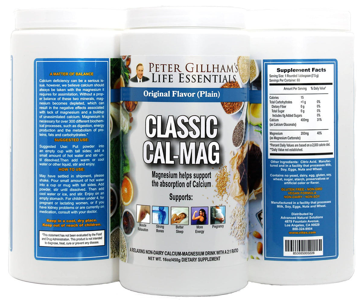 Peter's Choice Cal-Mag Calcium & Magnesium Citrate Powder - 16 oz