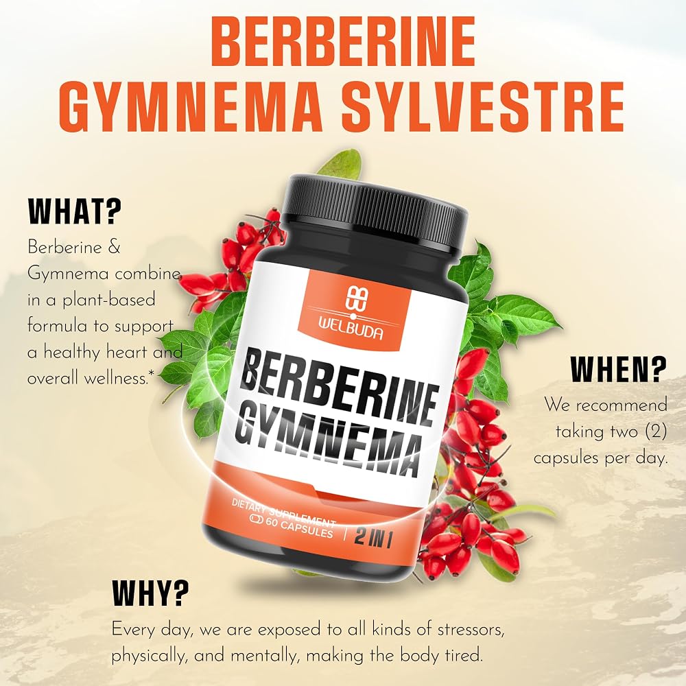 WELBUDA Berberine Supplement with Gymnema Sylvestre - 60 Capsules - image 5