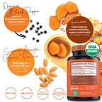 PLANTFUL RESEARCH Organic Turmeric Curcumin 2115mg - 120 Tablets - image 2